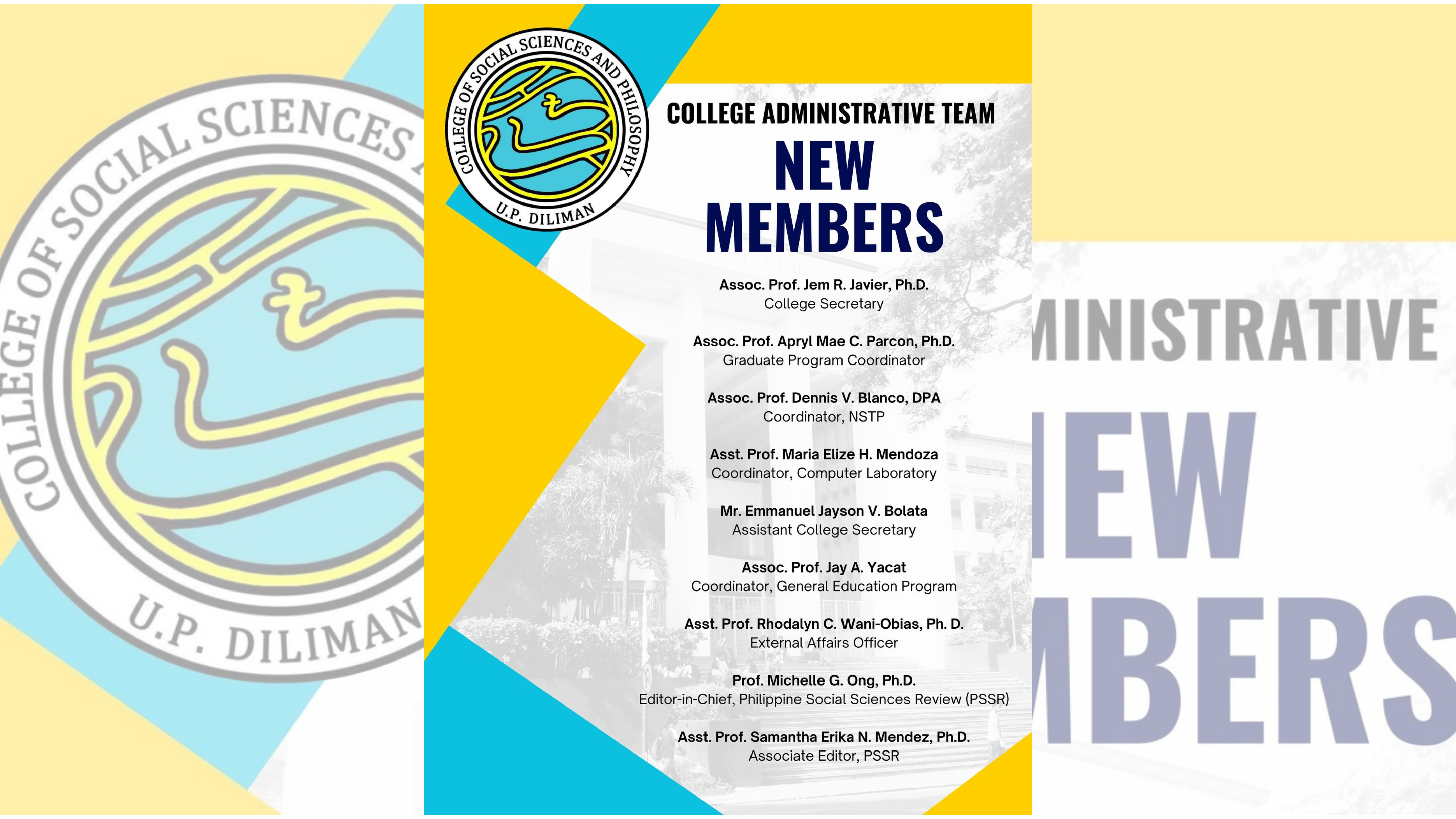 New Member of CSSP Administrative Team