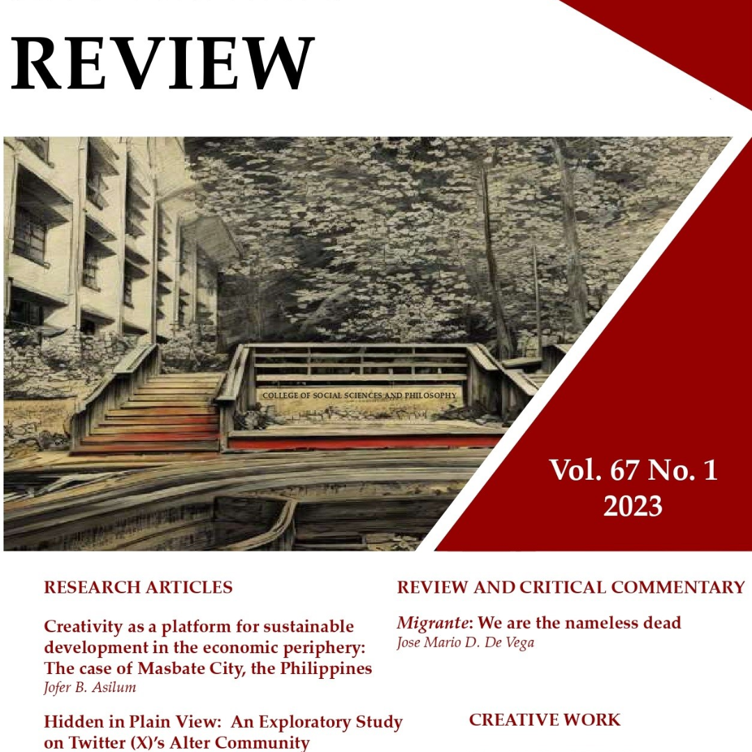 Diliman Review Vol. 67 No 1 (2023)